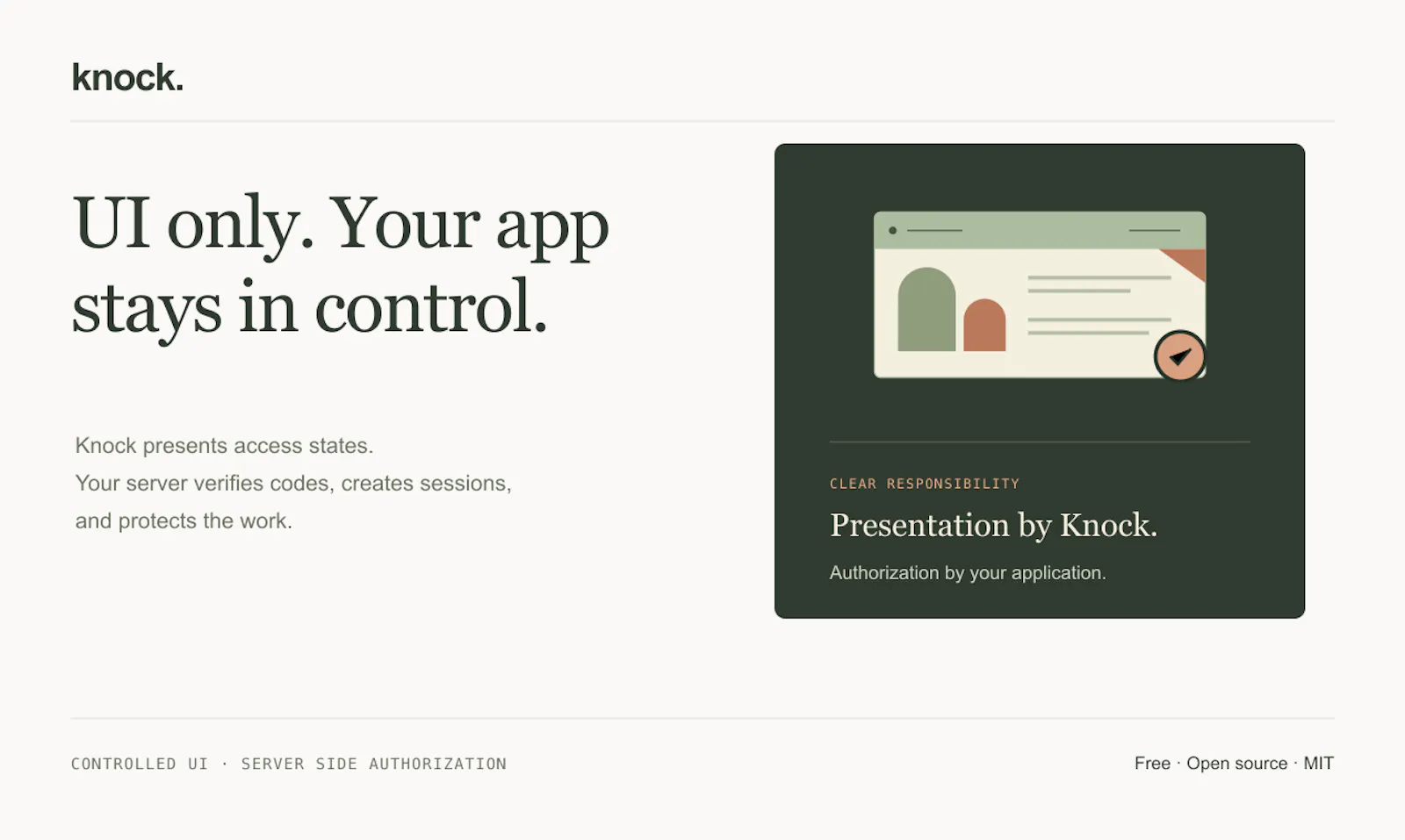 Knock UI screenshot 2
