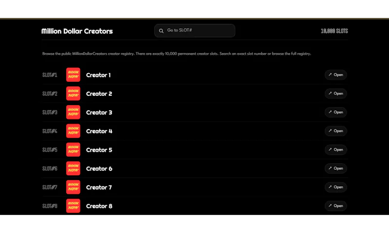 MillionDollarCreators.io screenshot 4