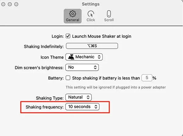 Mouse Shaker - Screenshot 3 showing product features and functionality