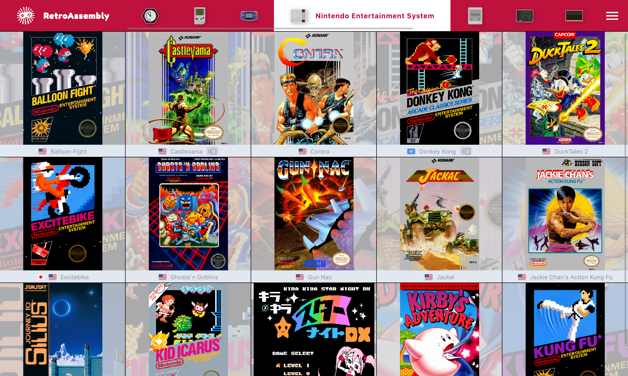 RetRoAssembly - ブラウザの個人的なレトロゲームコレクションキャビネットメディア2