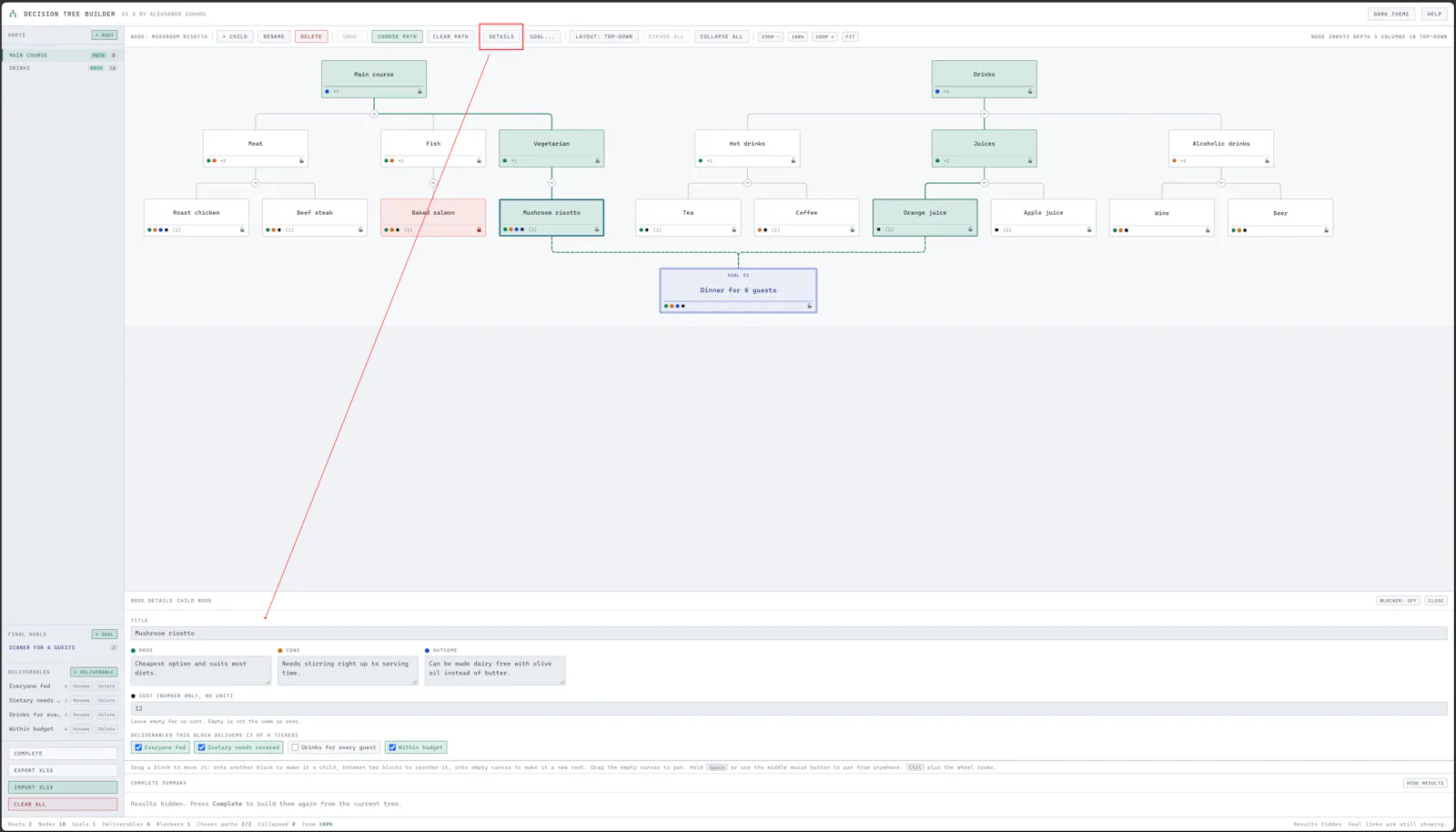 Decision Tree Builder screenshot 2