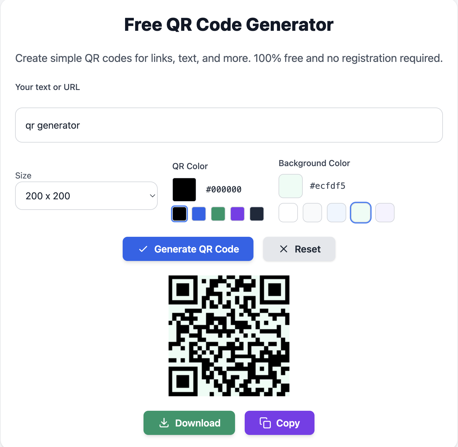Basit QR Builder - Ücretsiz ve Kolay QR Kod Üreticisi medya 1