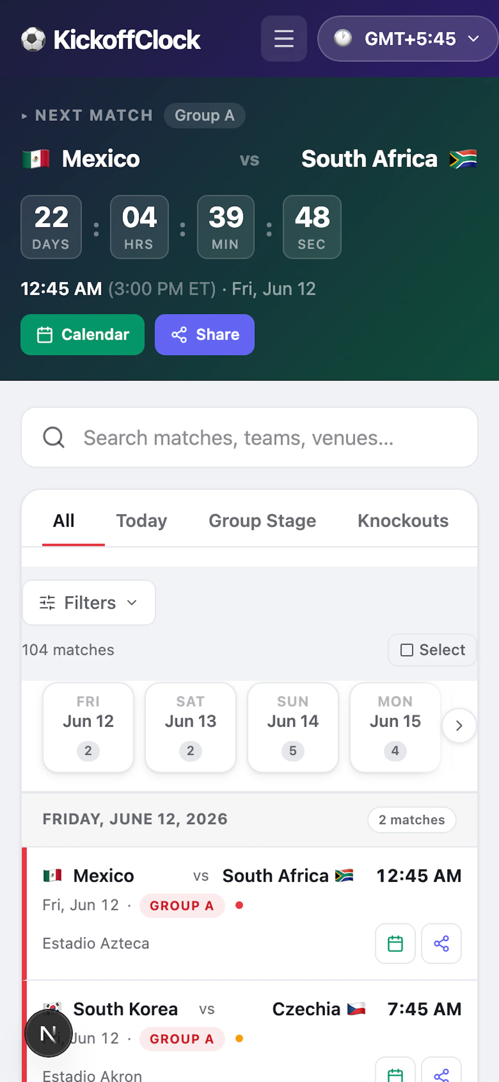 KickoffClock screenshot 5
