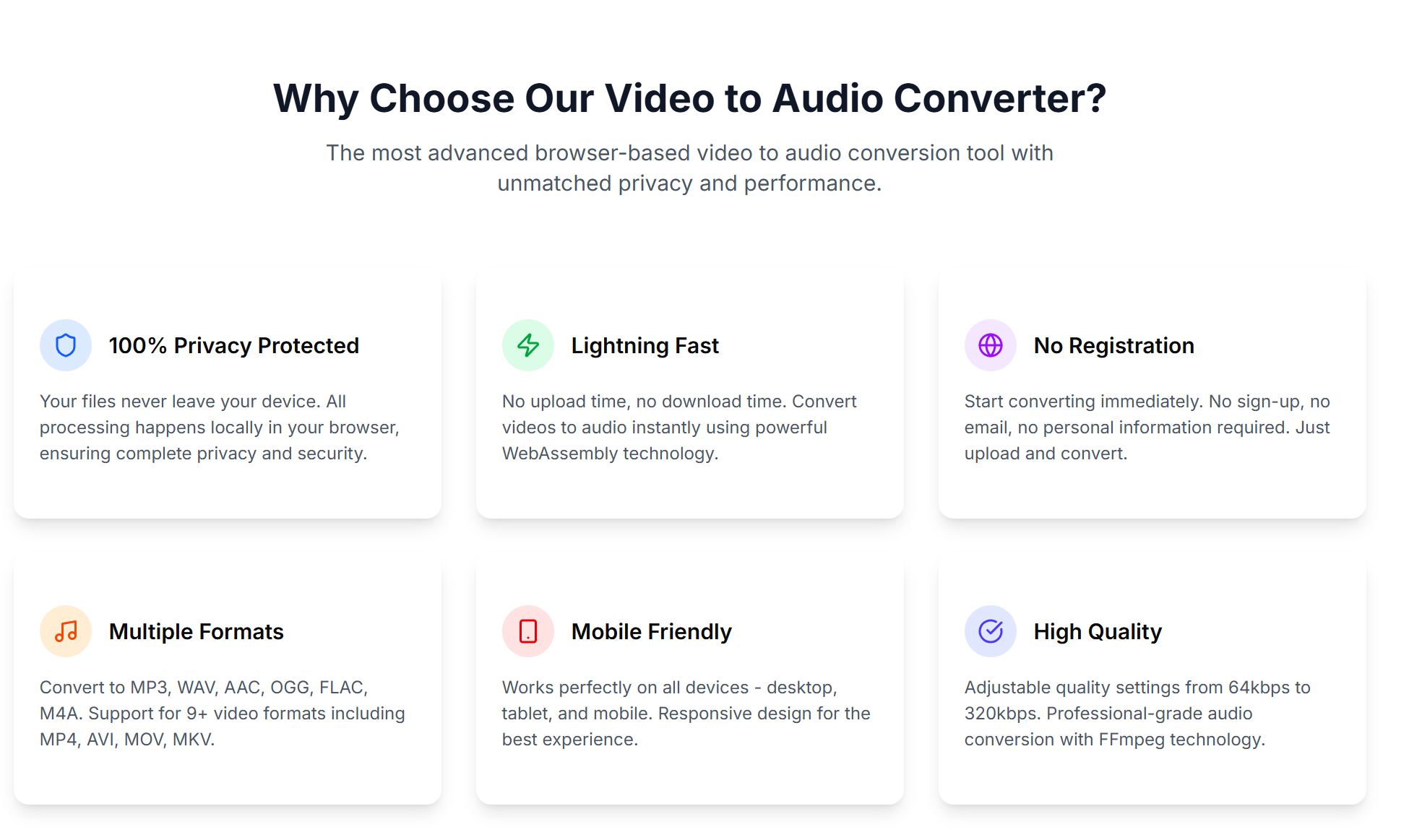 Free Online Video to Audio Converter gallery image