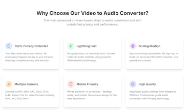 Free Online Video to Audio Converter gallery image