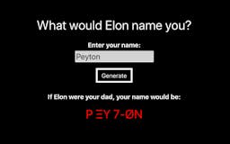 Elon Musk name generator media 3