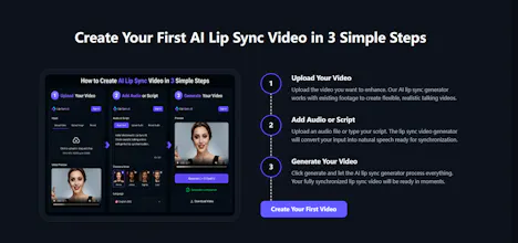 Lip Sync AI Video Generator gallery image
