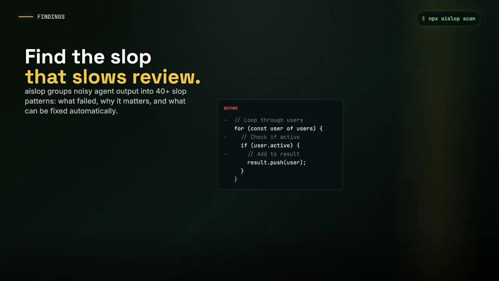 Scan AI Slop screenshot 1 (video preview)