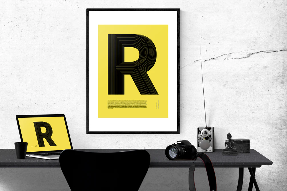 Inter Typography Art Print