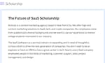 The Future of SaaS Scholarship image