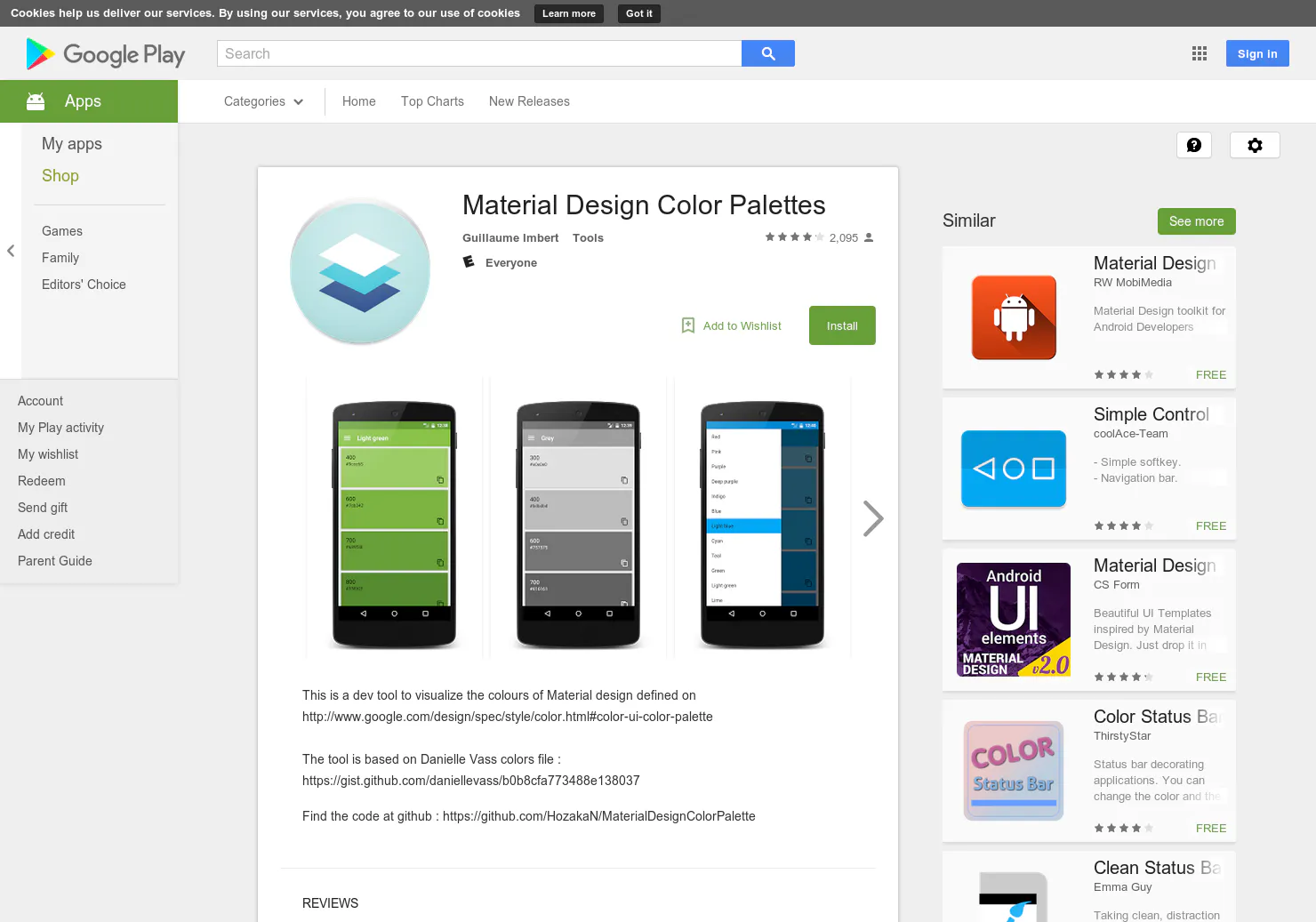 Material Design Colors