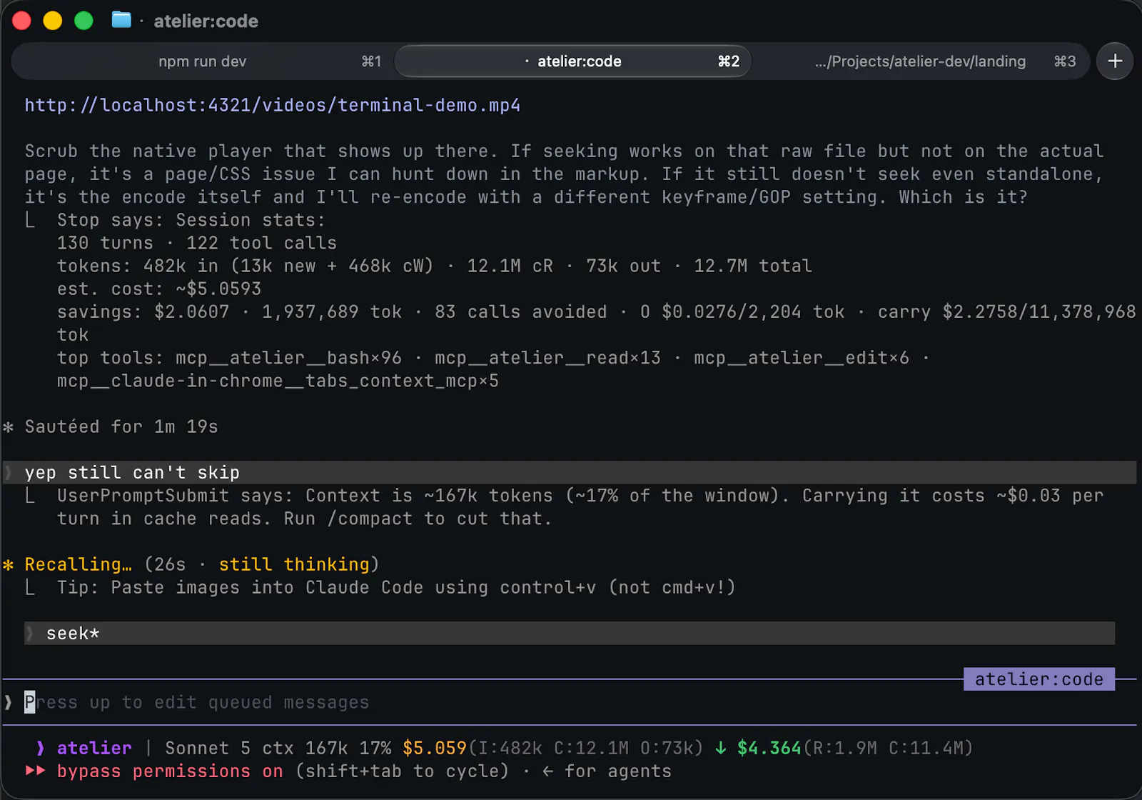 Atelier faster runtime for coding agents screenshot 4