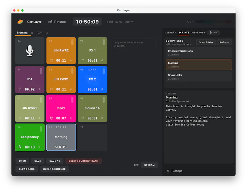 CartLayer screenshot 2