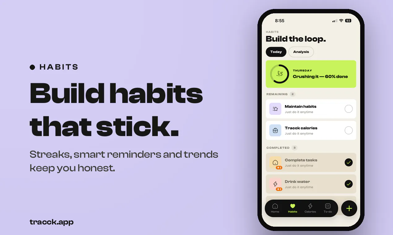 Tracck: calories, habits & tasks gallery image