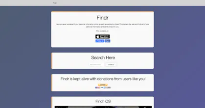Findr Web App gallery image
