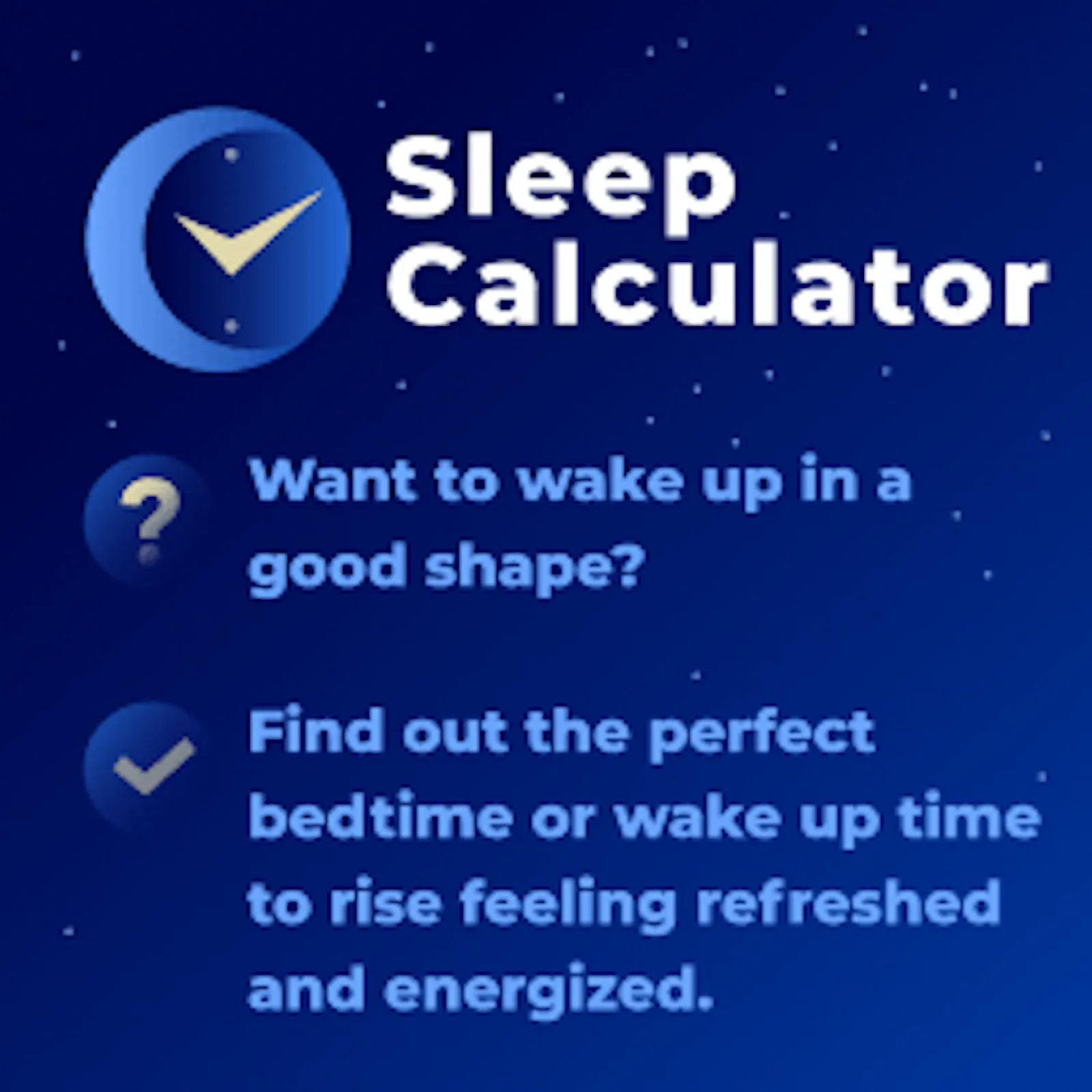 Sleep Calculator screenshot 1