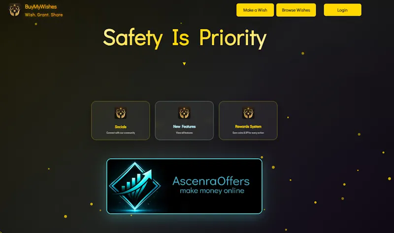 BuyMyWishes screenshot 1
