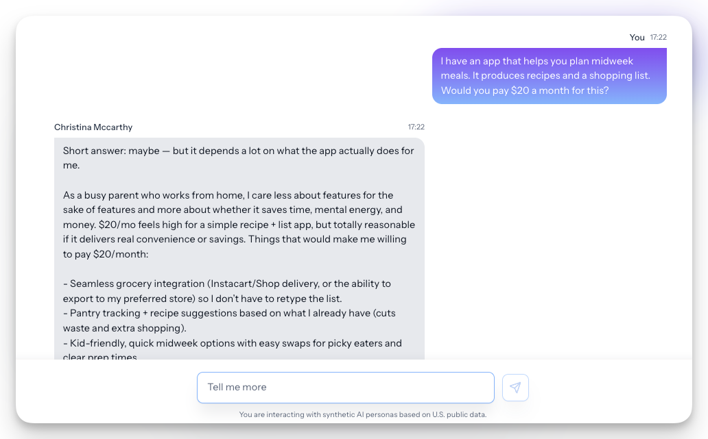 Cambium AI | Chat with Personas gallery image