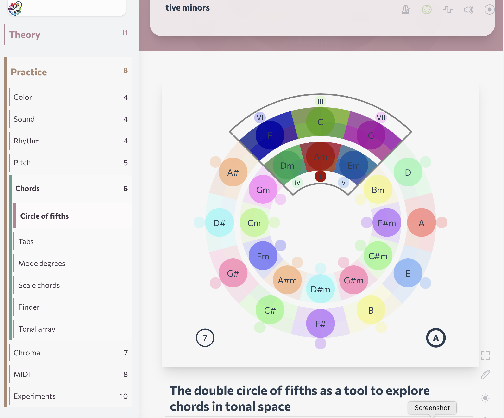 Chromatone - Visual music language to learn, explore and express with मीडिया 4