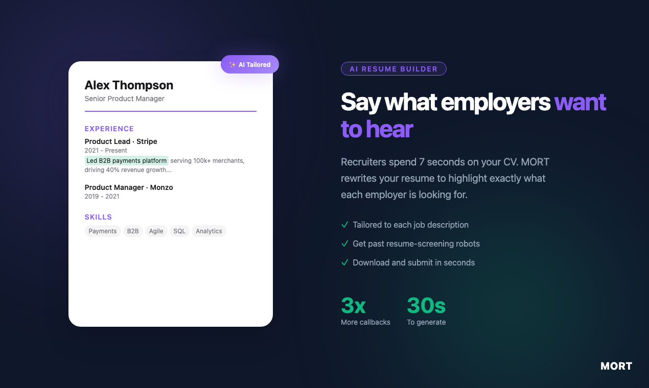 MORT - Screenshot 3 showing product features and functionality