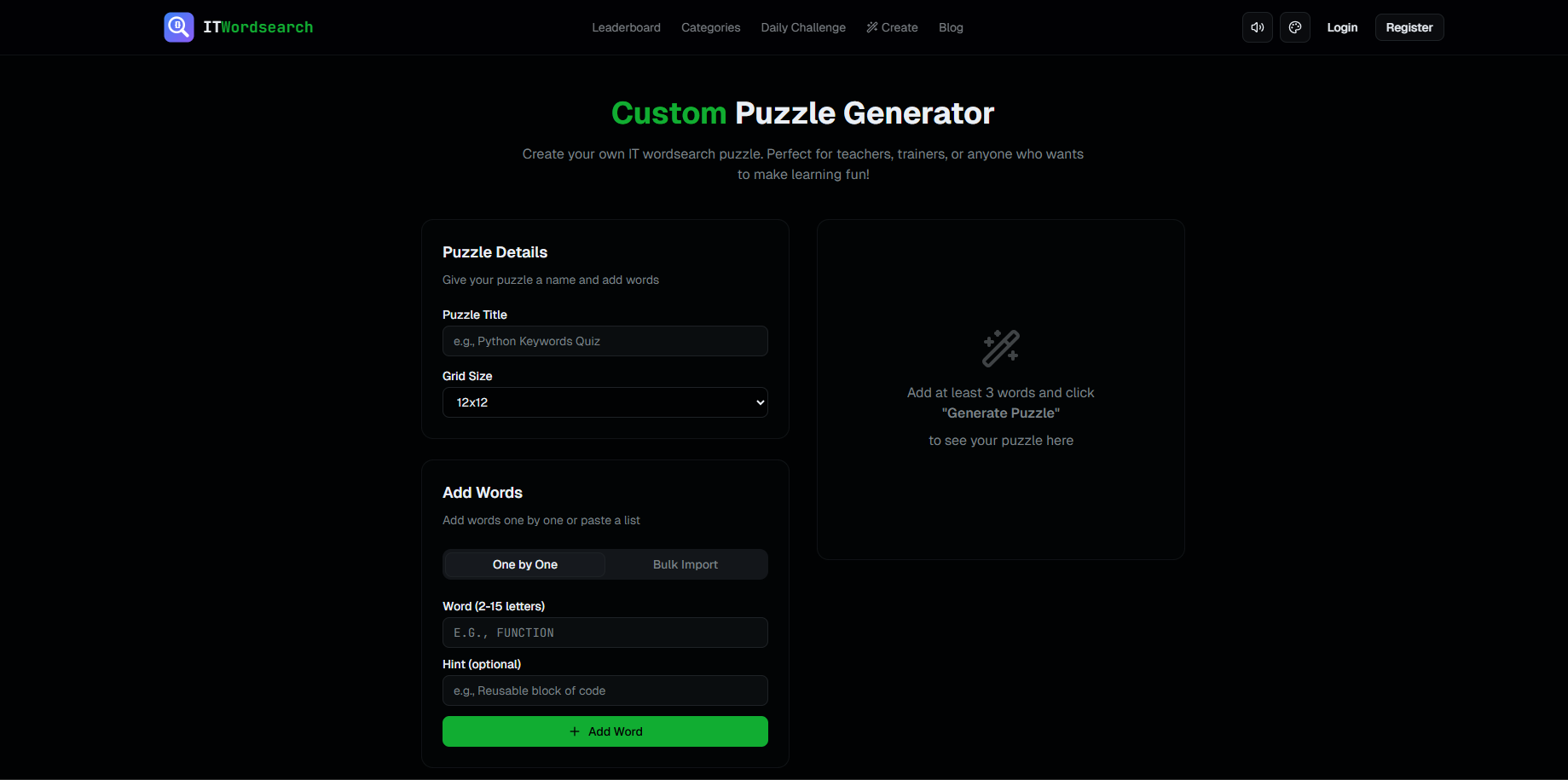IT Wordsearch Labs - Screenshot 5 showing product features and functionality