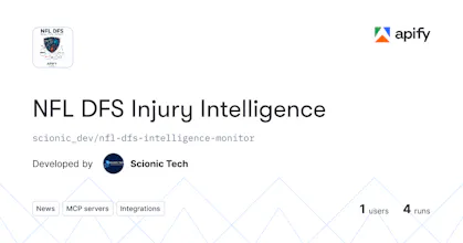 NFL DFS Injury Tracker gallery image