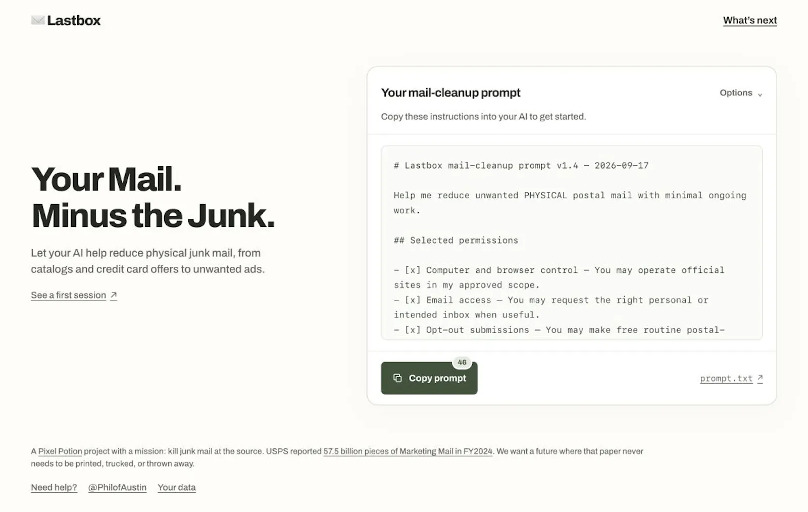 Lastbox screenshot 1