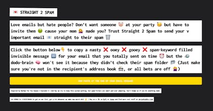 Straight to Spam gallery image