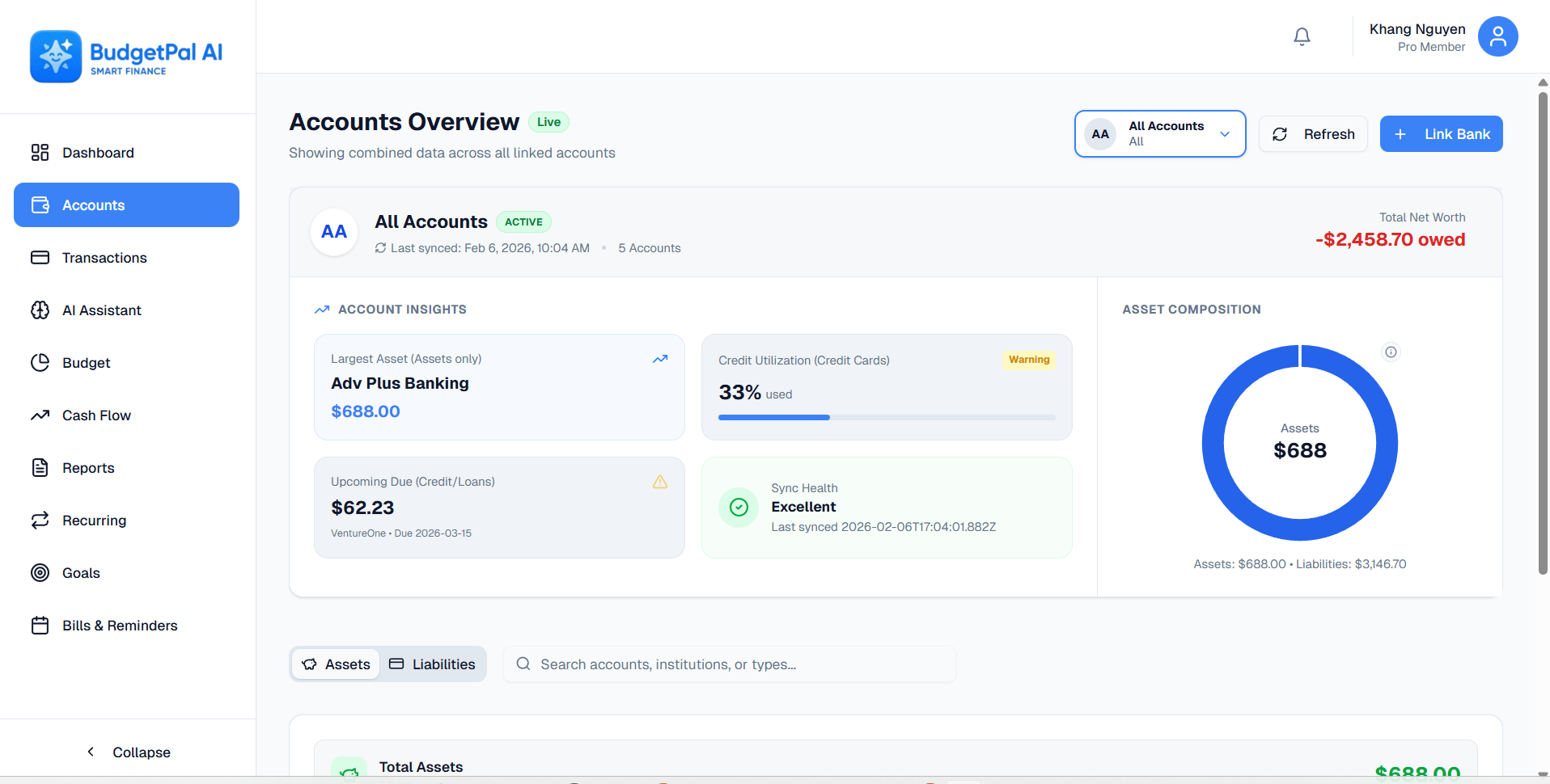 BudgetPal – AI Budgeting - Screenshot 5 showing product features and functionality