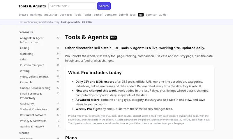 Tools & Agents screenshot 2