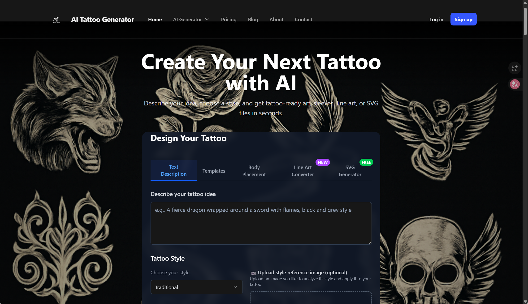 Ai tattoogenerator  gallery image