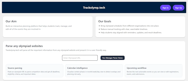 Olympiad Tracker screenshot 2