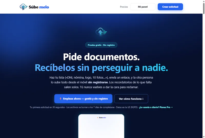 Súbemelo screenshot 4