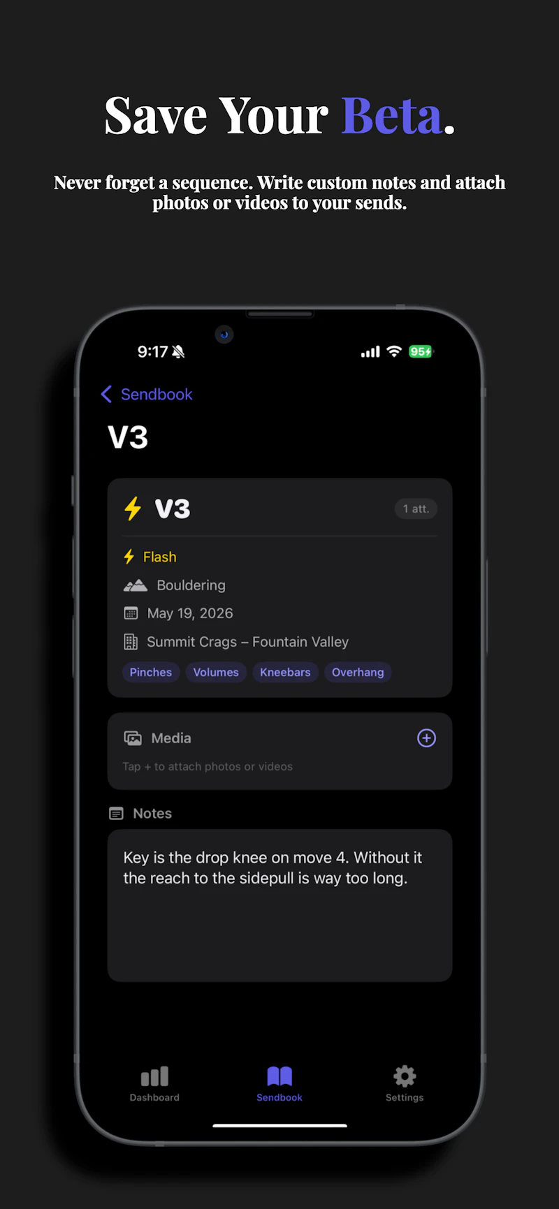Sendbook: Climbing Logbook screenshot 5
