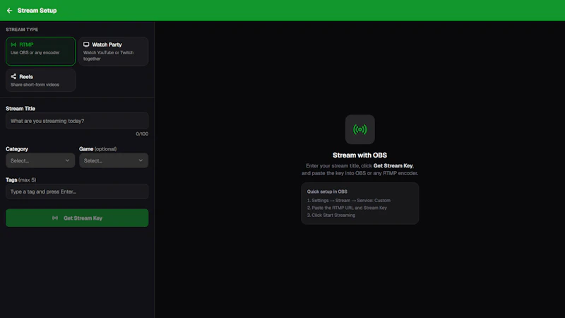Streamd — Live Streaming screenshot 1