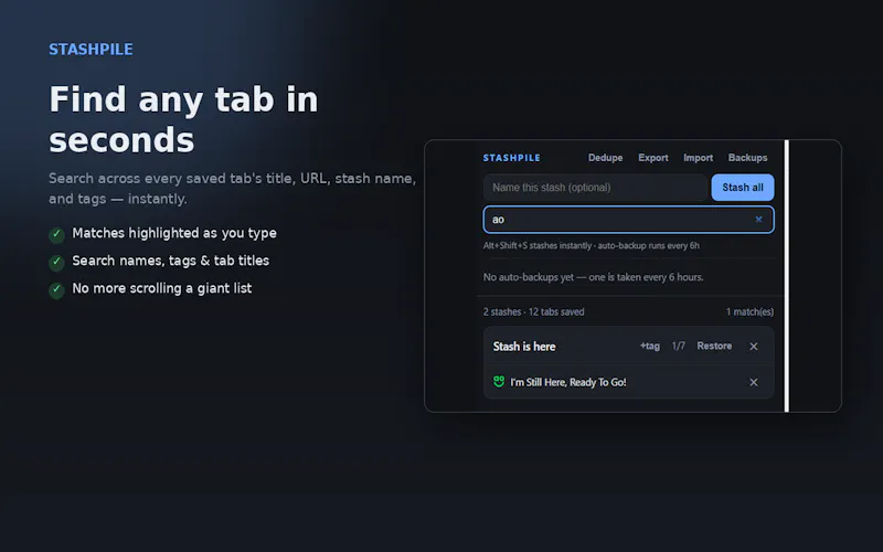 StashPile screenshot 2