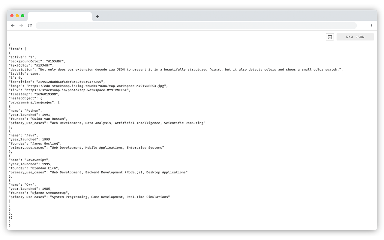 JSONフォーマッタ media 4