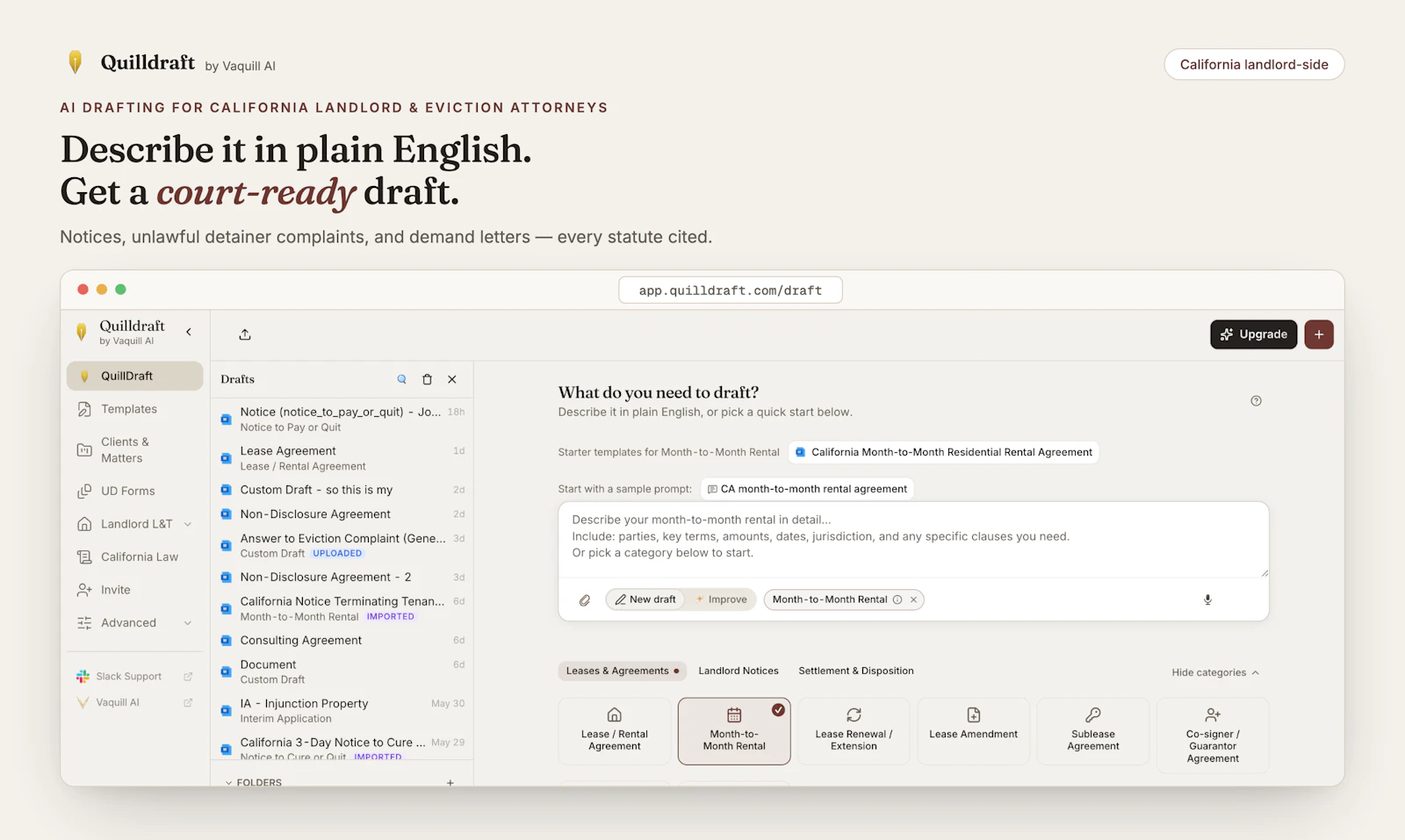 QuillDraft screenshot 2