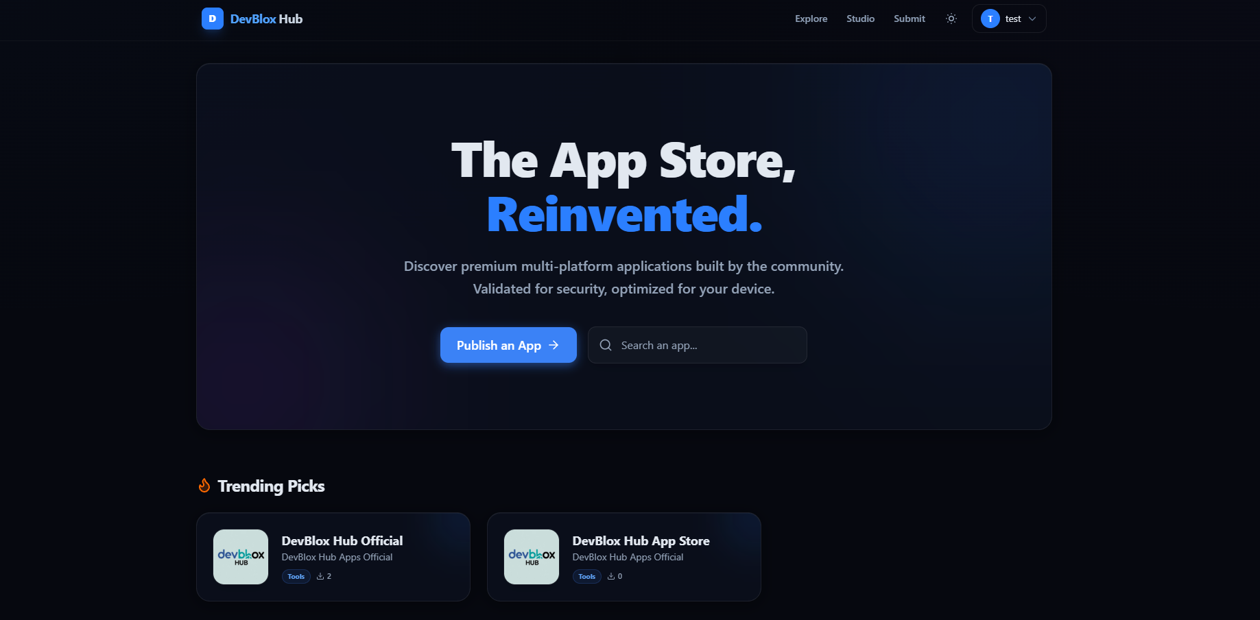 DevBlox Hub App Store gallery image