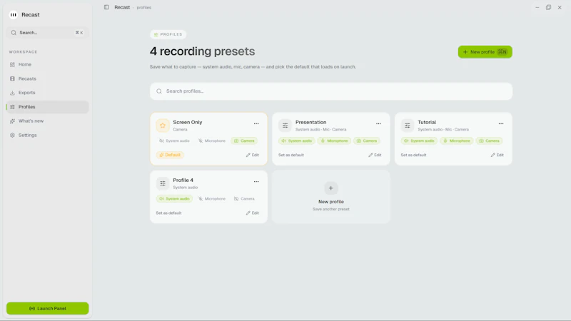 Recast screenshot 4