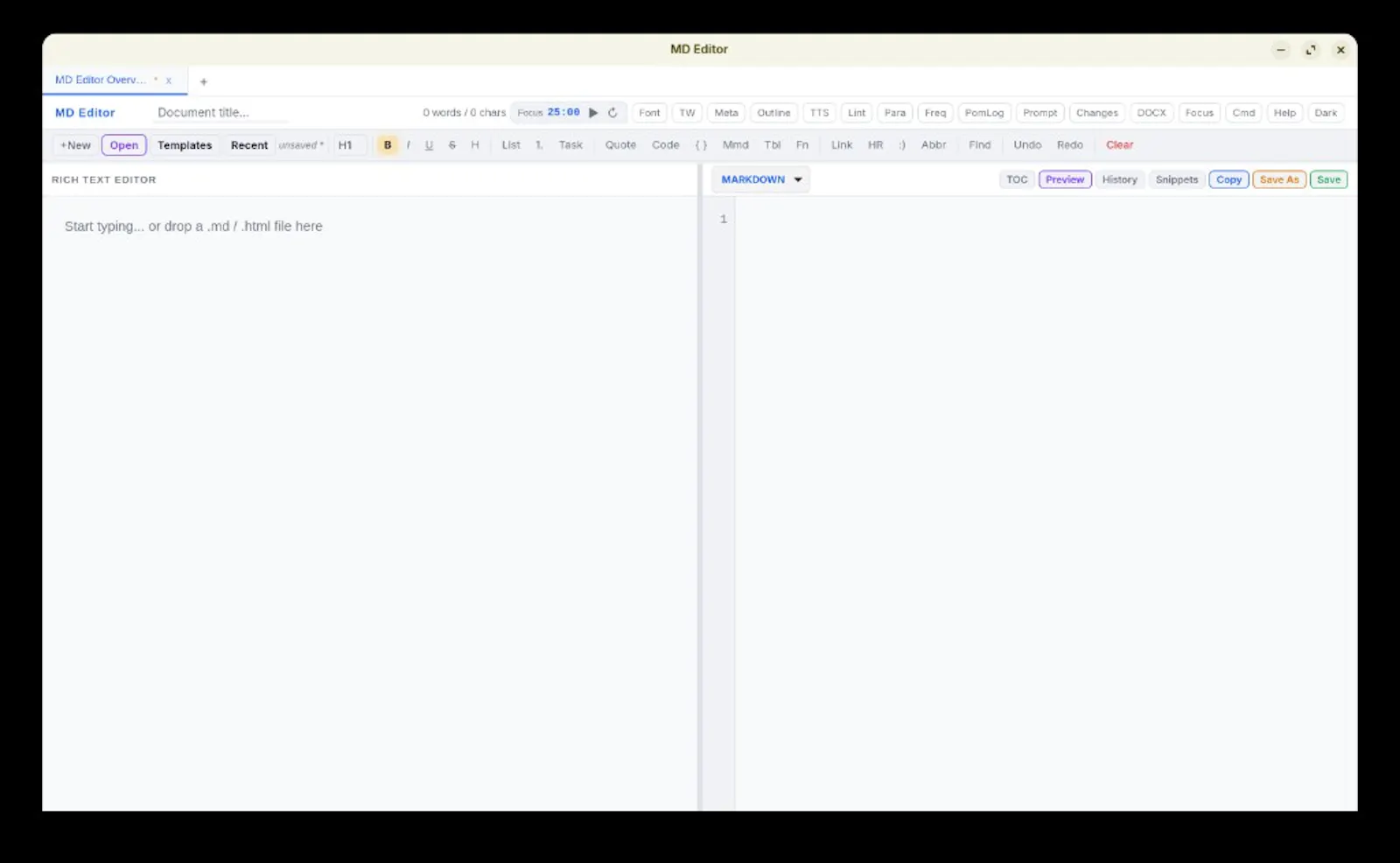 MD Editor screenshot 1