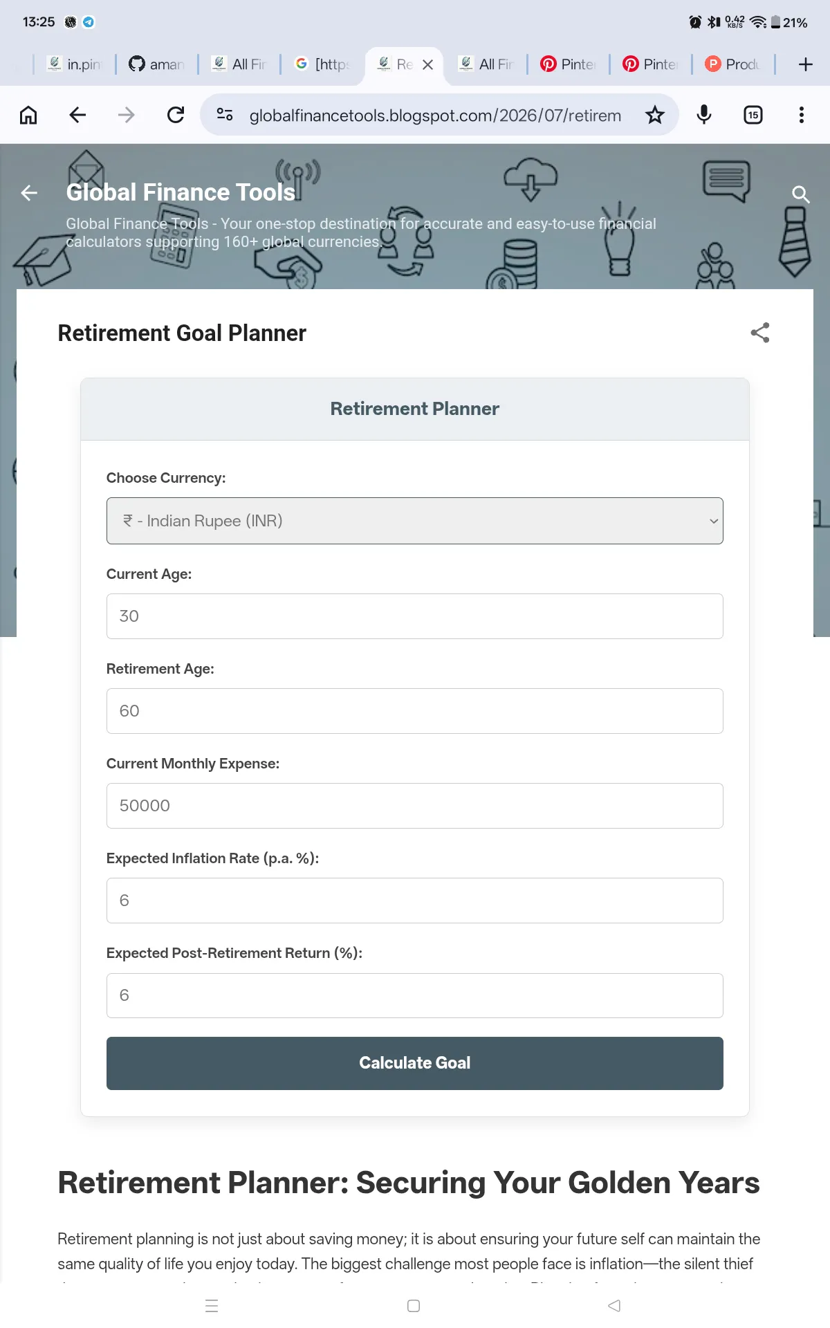Global Finance Tools  gallery image