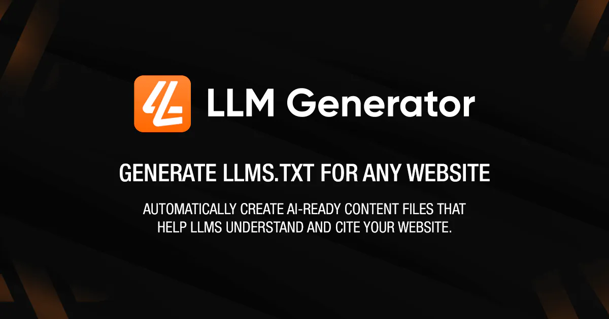 LLMGenerator 제품 배너