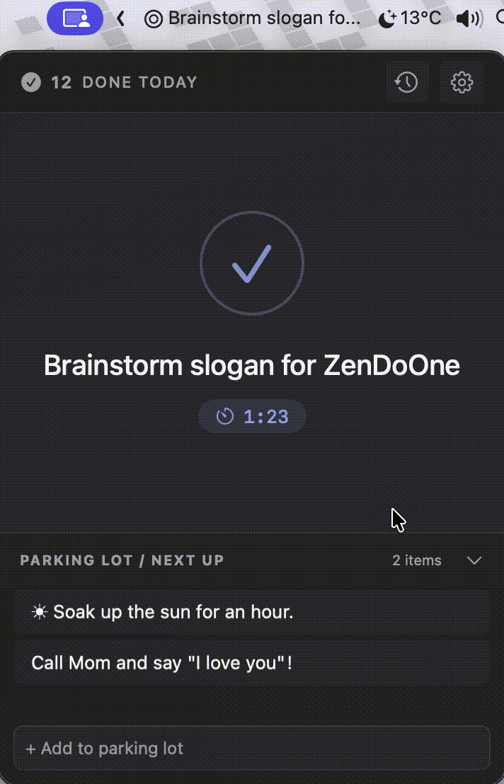 ZenDoOne - Screenshot 4 showing product features and functionality