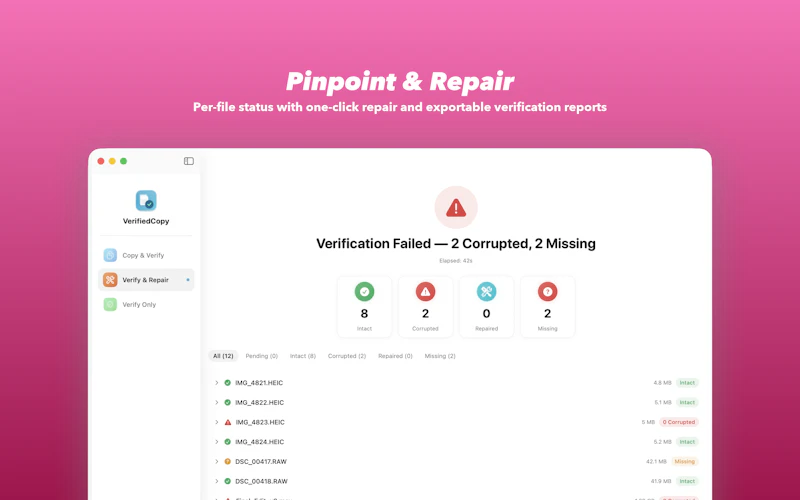 VerifiedCopy screenshot 5