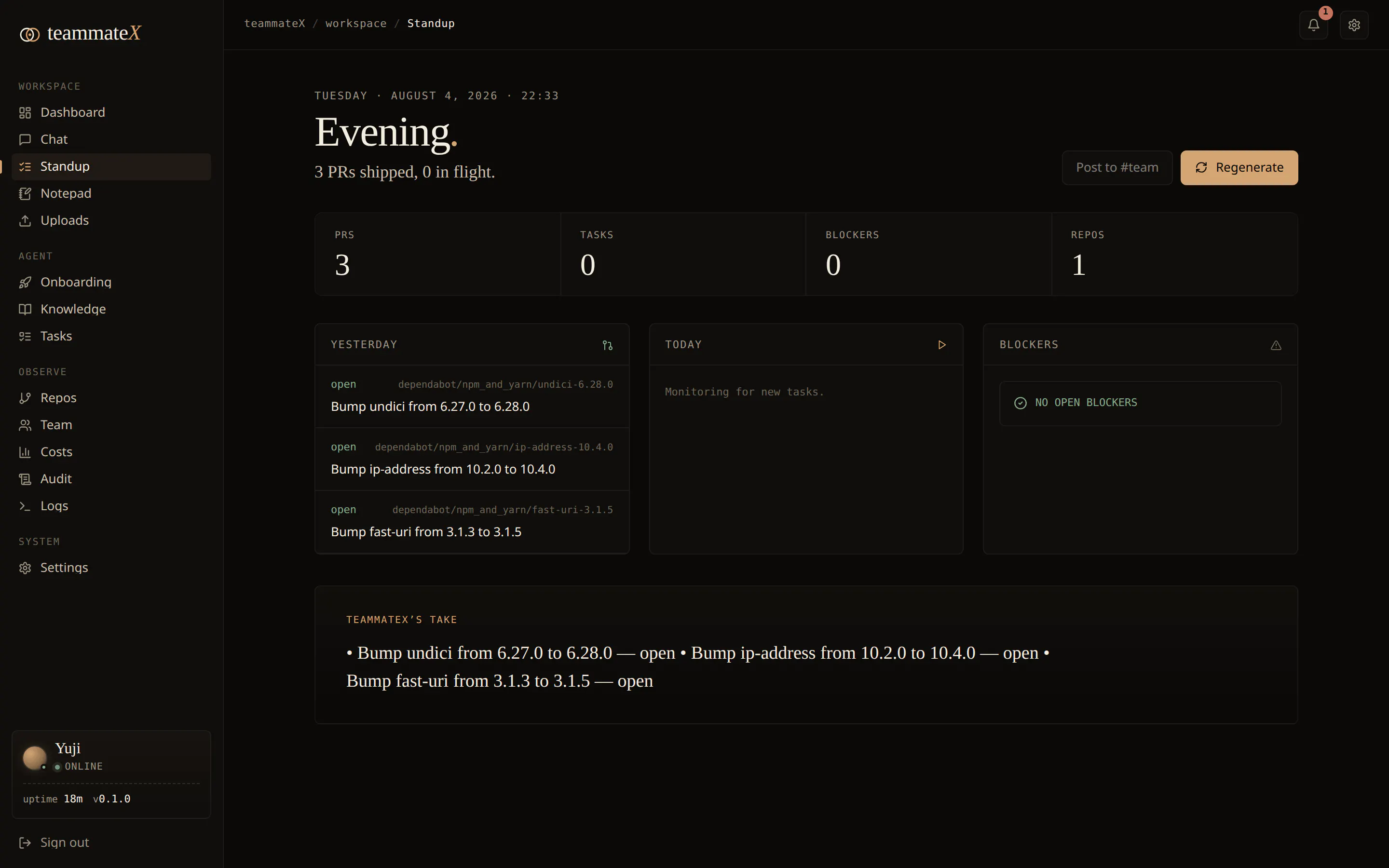 teammate X screenshot 6