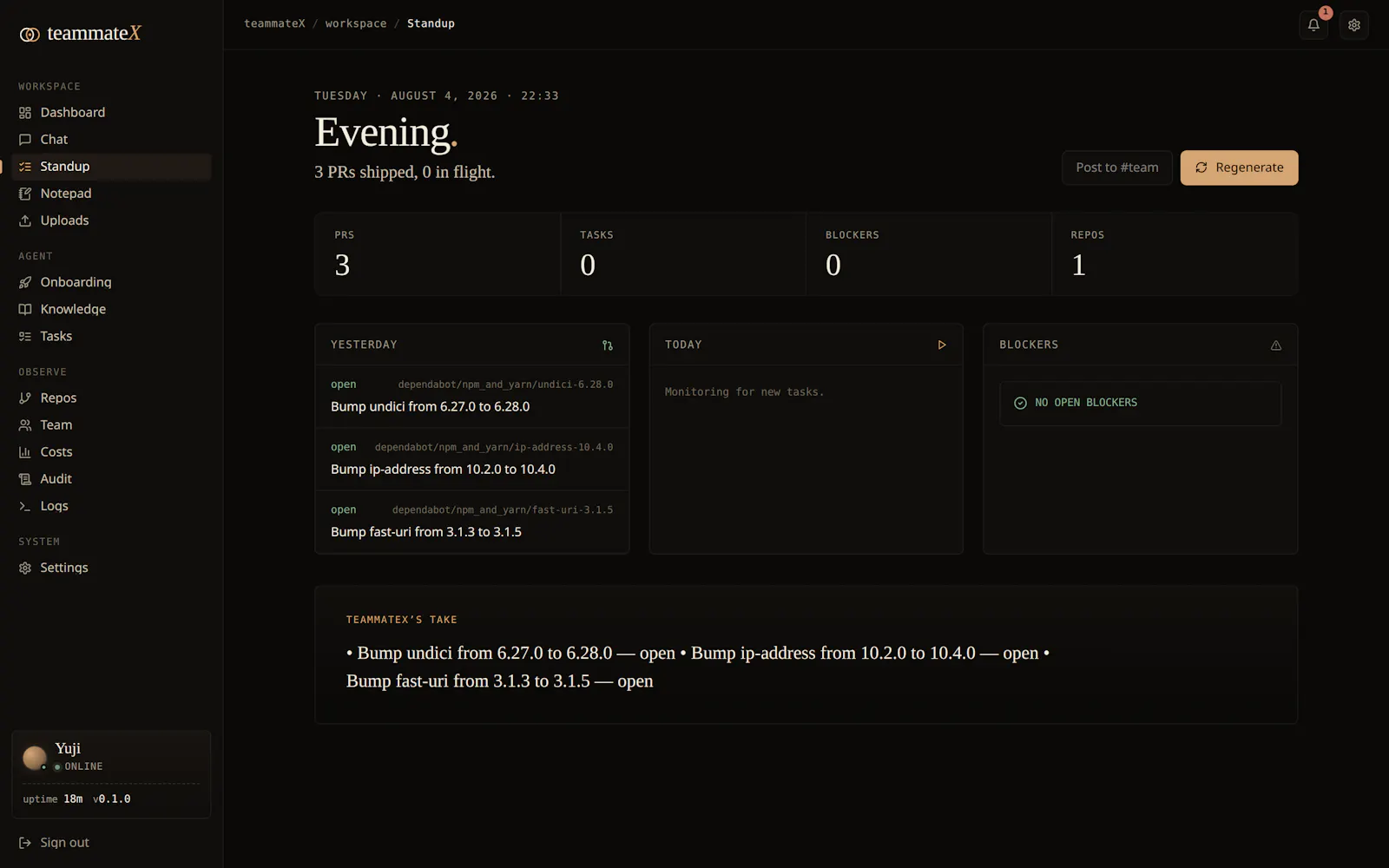 teammate X screenshot 6