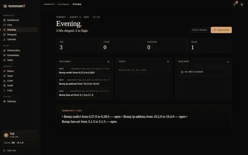 teammate X screenshot 6