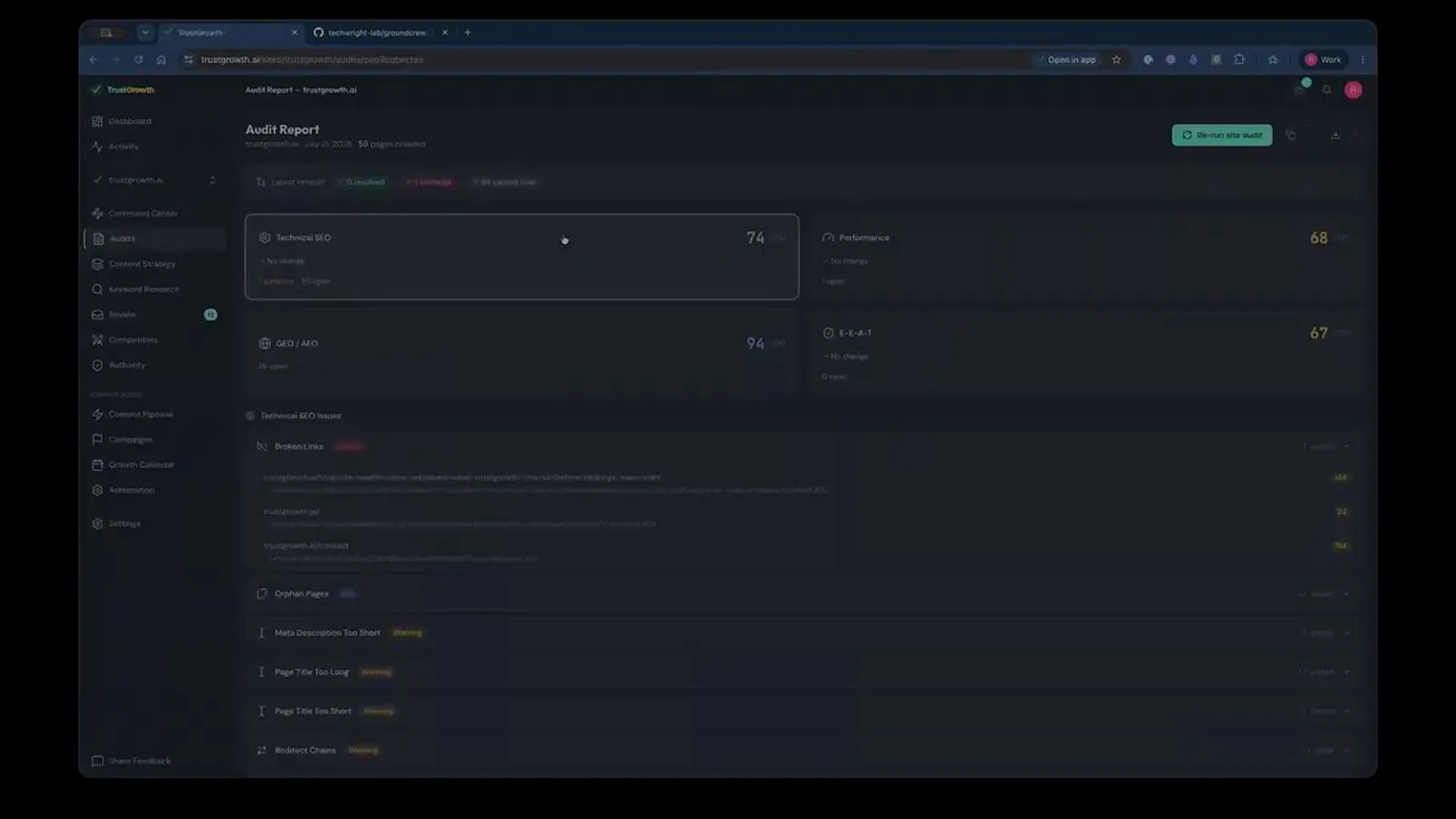 TrustGrowth screenshot 1 (video preview)