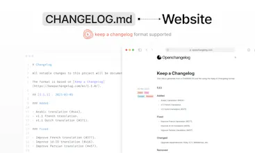 Openchangelog gallery image